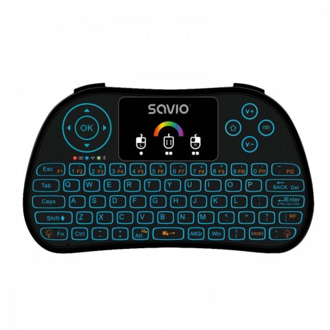 Klawiatura podświetlana mini bezprzewodowa RGB TV Box, Smart TV, konsole, PC, KW-03 Klawiatura podświetlana mini bezprzewodowa RGB TV Box, Smart TV, konsole, PC, KW-03