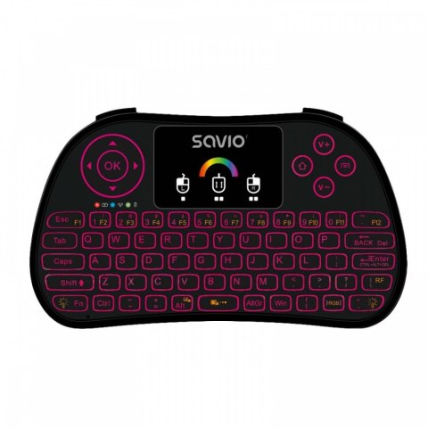 Klawiatura podświetlana mini bezprzewodowa RGB TV Box, Smart TV, konsole, PC, KW-03 Klawiatura podświetlana mini bezprzewodowa RGB TV Box, Smart TV, konsole, PC, KW-03