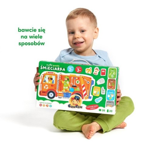 Puzzle Moto - Śmieciarka 26 elementów Puzzle Moto - Śmieciarka 26 elementów