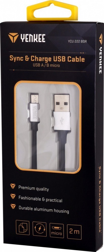 Kabel do synchronizacji i ładowania USB ze złączem Micro USB 2m Kabel do synchronizacji i ładowania USB ze złączem Micro USB 2m