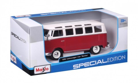 Model metalowy Volkswagen Samba biało-czerwiny Model metalowy Volkswagen Samba biało-czerwiny