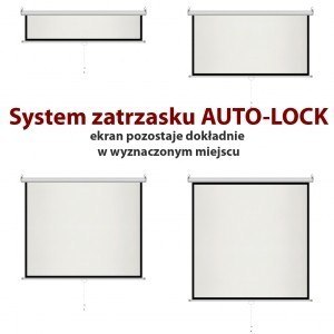 Ekran ręczny półautomat 1:1 70" 178x178cm MS-70 1:1 Ekran ręczny półautomat 1:1 70" 178x178cm MS-70 1:1