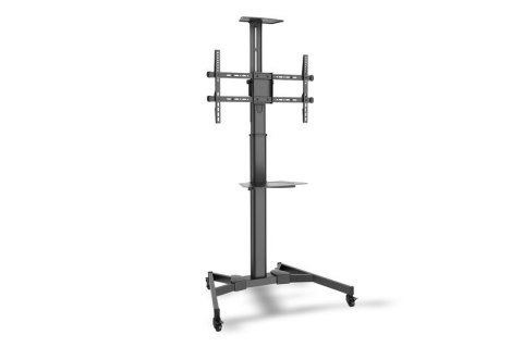 Stojak mobilny pojedynczy z półką, 1xLCD, max. 70", max. 50kg, VESA max. 600x400 pivot Stojak mobilny pojedynczy z półką, 1xLCD, max. 70", max. 50kg, VESA max. 600x400 pivot