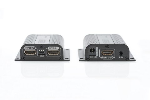 Przedłużacz/Extender HDMI do 50m po skrętce Cat.6/7 UTP, 1080p 60Hz FHD, HDCP 1.2, IR, audio (zestaw) Przedłużacz/Extender HDMI do 50m po skrętce Cat.6/7 UTP, 1080p 60Hz FHD, HDCP 1.2, IR, audio (zestaw)