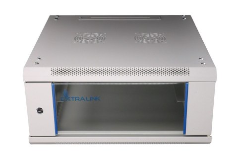 Szafka wisząca rack 4U 600x600 szara szklane drzwi Szafka wisząca rack 4U 600x600 szara szklane drzwi