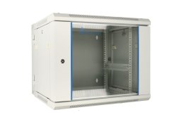 Szafka wisząca rack 9U 600x600 szara dwusekcyjna