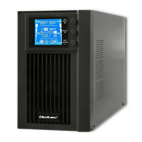 Zasilacz awaryjny UPS, on-line, czysta fala sinusoidalna, 1KVA, 800W, LCD, USB Zasilacz awaryjny UPS, on-line, czysta fala sinusoidalna, 1KVA, 800W, LCD, USB