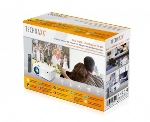 Mini projektor przenośny z odtwarzaczem multimedialnym LED Mini projektor przenośny z odtwarzaczem multimedialnym LED