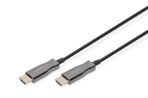 Kabel połączeniowy hybrydowy AOC HDMI 2.0 Premium HighSpeed 4K/60Hz UHD HDMI A/HDMI A M/M czarny 20m Kabel połączeniowy hybrydowy AOC HDMI 2.0 Premium HighSpeed 4K/60Hz UHD HDMI A/HDMI A M/M czarny 20m