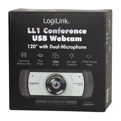 Kamera konferencyja, HD, USB, szeroki kąt 120, 2x mikrofon Kamera konferencyja, HD, USB, szeroki kąt 120, 2x mikrofon