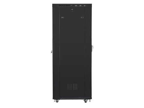 Szafa instalacyjna rack stojąca 19 42U 800x1000 czarna, drzwi perforowane LCD (Flat pack) Szafa instalacyjna rack stojąca 19 42U 800x1000 czarna, drzwi perforowane LCD (Flat pack)