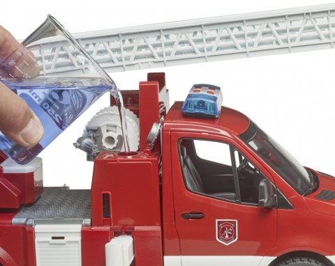 Wóz strażacki Mercedes Benz Sprinter z drabiną i światłami Wóz strażacki Mercedes Benz Sprinter z drabiną i światłami