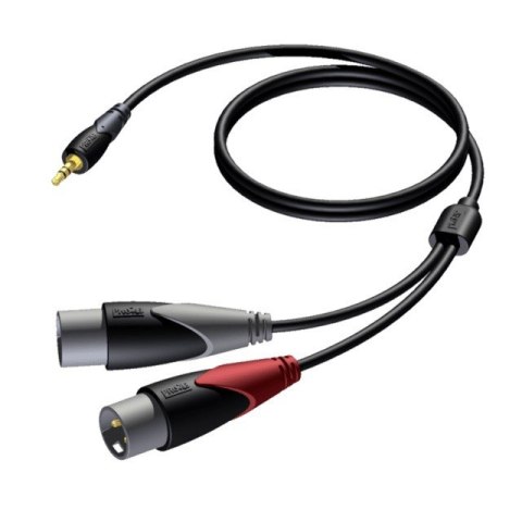 Kabel 3,5mm Jack Męski Stereo - 2x XLR Męski 3 M - CLA712/3 Kabel 3,5mm Jack Męski Stereo - 2x XLR Męski 3 M - CLA712/3