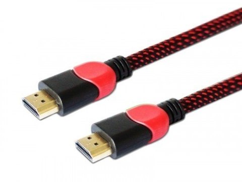 Kabel HDMI 2.0 czerwono-czarny 3 m, GCL-04 Kabel HDMI 2.0 czerwono-czarny 3 m, GCL-04
