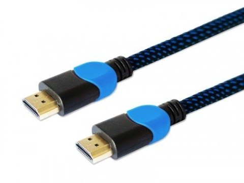 Kabel HDMI 2.0 niebiesko-czarny 1,8m, GCL-02 Kabel HDMI 2.0 niebiesko-czarny 1,8m, GCL-02