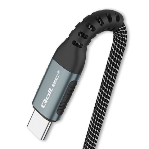 Kabel USB 2.0 typ C | USB 2.0 typ C 100W | QC 3.0 | PD | 1m | Czarny Kabel USB 2.0 typ C | USB 2.0 typ C 100W | QC 3.0 | PD | 1m | Czarny