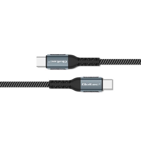 Kabel USB 2.0 typ C | USB 2.0 typ C 100W | QC 3.0 | PD | 1m | Czarny Kabel USB 2.0 typ C | USB 2.0 typ C 100W | QC 3.0 | PD | 1m | Czarny