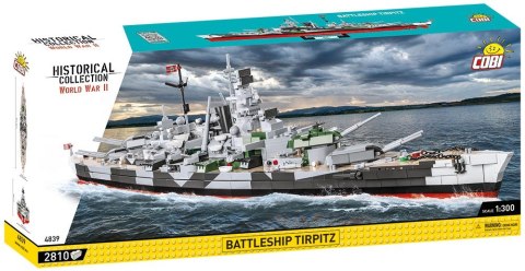 Klocki Historical Collection Battleship Tirpitz 2810 elementów Klocki Historical Collection Battleship Tirpitz 2810 elementów