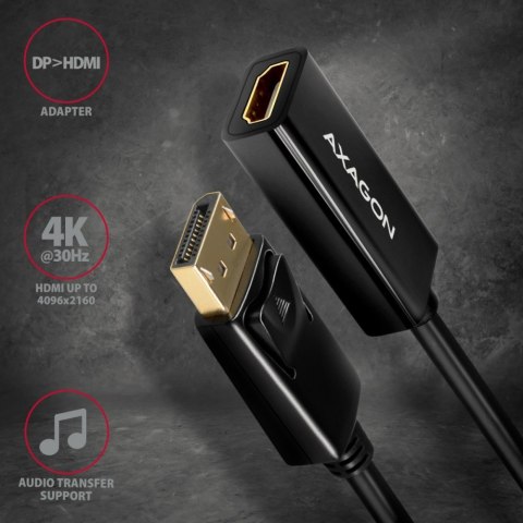 RVD-HI14N Adapter aktywny Displayport -> HDMI 1,4, 4K/30Hz, kabel 18cm RVD-HI14N Adapter aktywny Displayport -> HDMI 1,4, 4K/30Hz, kabel 18cm