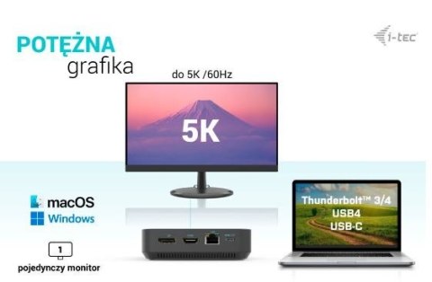 Stacja dokująca USB-C HDMI Dual DP Docking Station Power Delivery 100 W + i-tec Universal Charger 100 W Stacja dokująca USB-C HDMI Dual DP Docking Station Power Delivery 100 W + i-tec Universal Charger 100 W