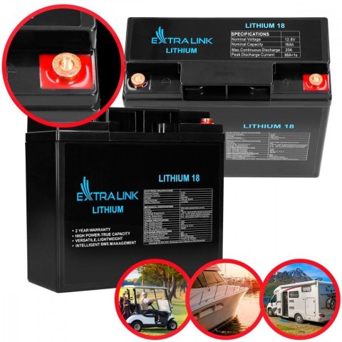 Akumulator LiFePO4 18AH 12.8V BMS EX.30417 Akumulator LiFePO4 18AH 12.8V BMS EX.30417