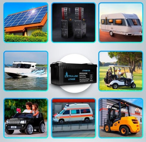 Akumulator LiFePO4 200AH 12.8V BMS EX.30479 Akumulator LiFePO4 200AH 12.8V BMS EX.30479