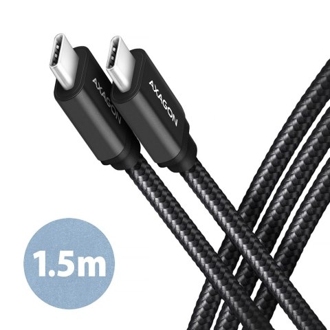 BUCM3-CM15AB Kabel USB-C - USB-C, 1.5m, PD 60W, 3A, ALU, oplot czarny BUCM3-CM15AB Kabel USB-C - USB-C, 1.5m, PD 60W, 3A, ALU, oplot czarny