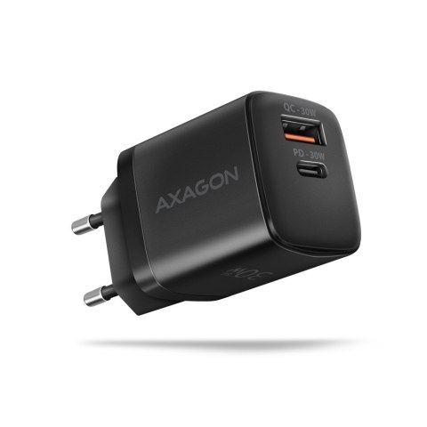 ACU-PQ30 Ładowarka sieciowa, PD & QC 30W, QC3.0,4.0/AFC/FCP/PPS/Apple, Czarna ACU-PQ30 Ładowarka sieciowa, PD & QC 30W, QC3.0,4.0/AFC/FCP/PPS/Apple, Czarna