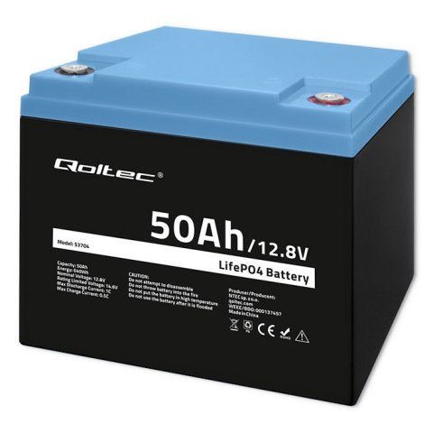 Akumulator LiFePO4 Litowo-Żelazowo-Fosforanowy | 12.8V | 50Ah | 640Wh | BMS Akumulator LiFePO4 Litowo-Żelazowo-Fosforanowy | 12.8V | 50Ah | 640Wh | BMS