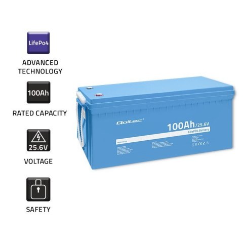 Akumulator LiFePO4 Litowo-Żelazowo-Fosforanowy | 25.6V | 100Ah | 2560Wh | BMS Akumulator LiFePO4 Litowo-Żelazowo-Fosforanowy | 25.6V | 100Ah | 2560Wh | BMS