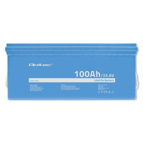Akumulator LiFePO4 Litowo-Żelazowo-Fosforanowy | 25.6V | 100Ah | 2560Wh | BMS Akumulator LiFePO4 Litowo-Żelazowo-Fosforanowy | 25.6V | 100Ah | 2560Wh | BMS