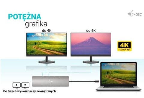 Stacja dokująca USB-C Metal Nano 2x HDMI Display + Power Delivery 100W Stacja dokująca USB-C Metal Nano 2x HDMI Display + Power Delivery 100W