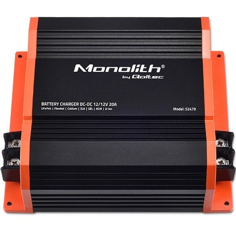 Ładowarka Monolith DC-DC do akumulatorów LiFePO4 AGM 12V-12V | 20A | 250W Ładowarka Monolith DC-DC do akumulatorów LiFePO4 AGM 12V-12V | 20A | 250W