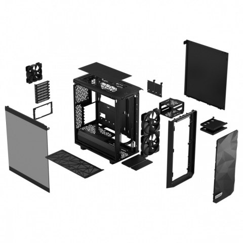 Obudowa Meshify 2 Compact Lite RGB TG Light Czarna Obudowa Meshify 2 Compact Lite RGB TG Light Czarna