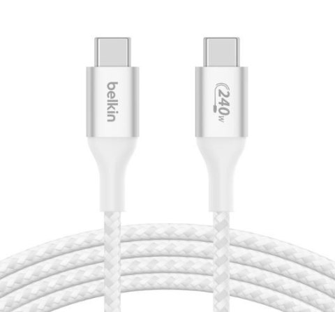Kabel BoostCharge USB-C/USB-C 240W 1m biały Kabel BoostCharge USB-C/USB-C 240W 1m biały