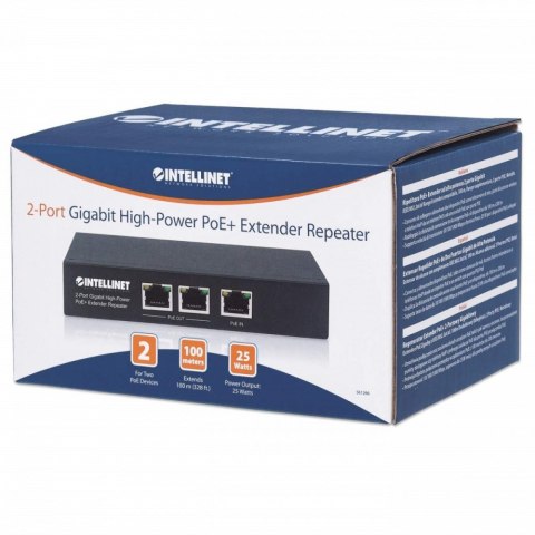 Regenerator Extender PoE+ 2-portowy Gigabit 802.3at/af Regenerator Extender PoE+ 2-portowy Gigabit 802.3at/af