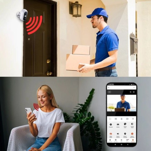 Kamera IP Smart Life SolarEye kamera zewnętrzna z panelem solarnym, full HD 1080p, Wi-Fi akumulator 5200mAh, IP54 Kamera IP Smart Life SolarEye kamera zewnętrzna z panelem solarnym, full HD 1080p, Wi-Fi akumulator 5200mAh, IP54