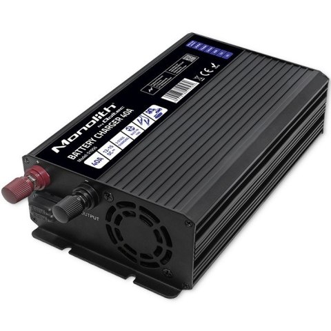 Inteligentna ładowarka do akumulatorów LiFePO4 AGM GEL SLA | 40A | 12V Inteligentna ładowarka do akumulatorów LiFePO4 AGM GEL SLA | 40A | 12V
