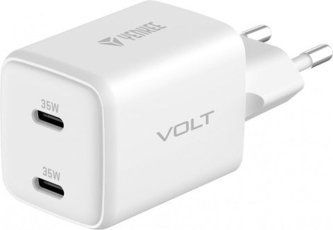 Ładowarka sieciowa USB C 2x18W 3A Power delivery 3.0 QC3.0 Biała Ładowarka sieciowa USB C 2x18W 3A Power delivery 3.0 QC3.0 Biała