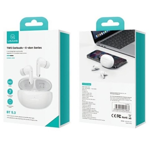 Łuchawki Bluetooth TWS 5.3 X-Don Series Dual microfon ENC czarne Łuchawki Bluetooth TWS 5.3 X-Don Series Dual microfon ENC czarne