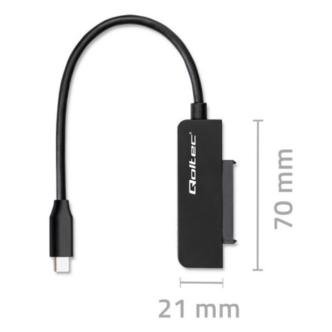 Adapter SATA | Przejściówka na dysk SSD HDD 2.5" | USB-C | Super speed 5Gb/s | 2TB Adapter SATA | Przejściówka na dysk SSD HDD 2.5" | USB-C | Super speed 5Gb/s | 2TB