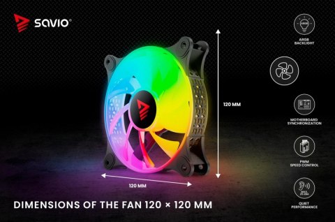 Wentylator BLAST FAN SET 3 x 120mm ARGB 3-pin 5V, 4-pin 12V Wentylator BLAST FAN SET 3 x 120mm ARGB 3-pin 5V, 4-pin 12V