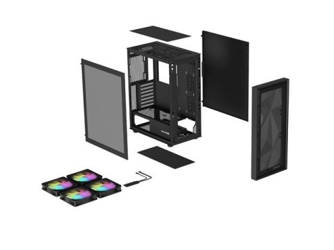 Obudowa Genesis Diaxid 605 ARGB MIDI TOWER USB-C Czarna Obudowa Genesis Diaxid 605 ARGB MIDI TOWER USB-C Czarna