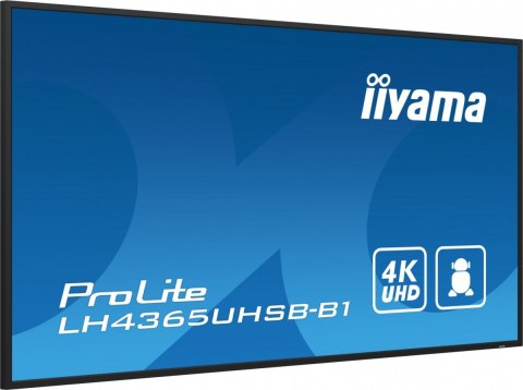 Monitor 43 cale LH4365UHSB-B1 24/7, IPS, ANDROID 11, 4K, 800cd, iiSignage2, SDM, 2x HDMI, DP, 2x USB,2x 10W, RJ45, WiFi, 4/32GB, Monitor 43 cale LH4365UHSB-B1 24/7, IPS, ANDROID 11, 4K, 800cd, iiSignage2, SDM, 2x HDMI, DP, 2x USB,2x 10W, RJ45, WiFi, 4/32GB,