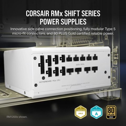 Zasilacz RM850X SHIFT 80+ GOLD ATX WHITE Zasilacz RM850X SHIFT 80+ GOLD ATX WHITE