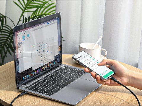 CB-SCC241 silikonowy kabel USB-C - USB-C | 1m | 5A | 240W PD CB-SCC241 silikonowy kabel USB-C - USB-C | 1m | 5A | 240W PD
