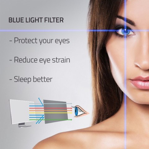 Filtr światła niebieskiego 24 cale | 16:9 | Ochrona wzroku | Anti Glare | Matowy | na monitor Filtr światła niebieskiego 24 cale | 16:9 | Ochrona wzroku | Anti Glare | Matowy | na monitor