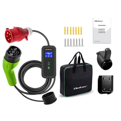 Mobilna ładowarka do samochodu elektrycznego EV z regulacją 2w1 Typ2 | 7kW | 230V | CEE 3 PIN | WiFi | LCD | Przenosna | Wallbo Mobilna ładowarka do samochodu elektrycznego EV z regulacją 2w1 Typ2 | 7kW | 230V | CEE 3 PIN | WiFi | LCD | Przenosna | Wallbo