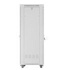 Szafa stojąca rack 19'' 42U 600x800 szara drzwi szklane flack pack