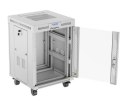 Szafa stojąca rack 19 cali 15U 600X600 szara LCD flack pack